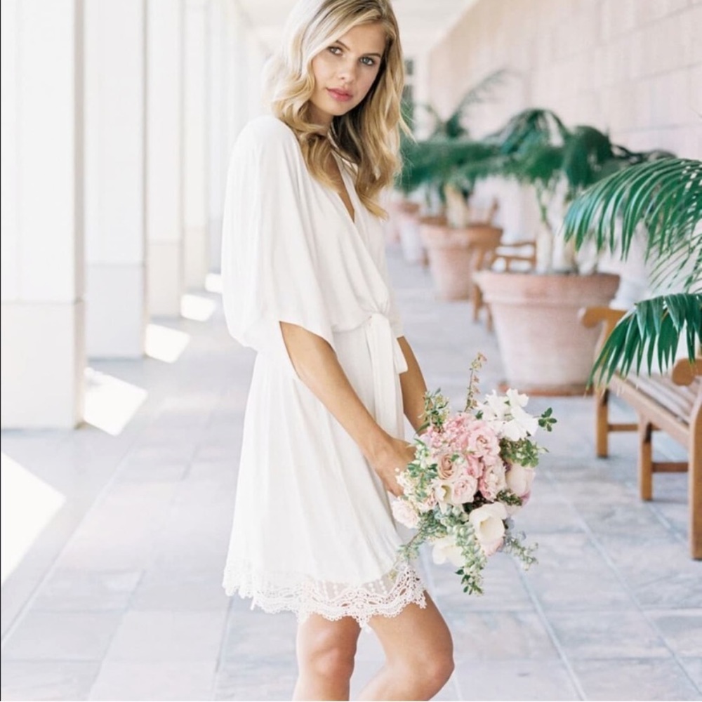 Plum Pretty Sugar Robe perfect for wedding day